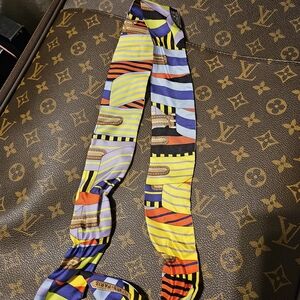 Hermès Colorful Silk Twilly Scarf